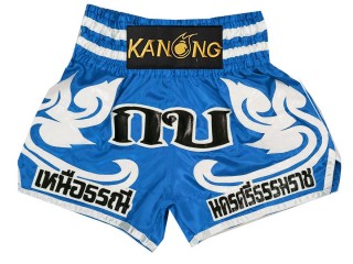 Kanong Custom Skyblue Muay Thai Shorts : KNSCUST-1192